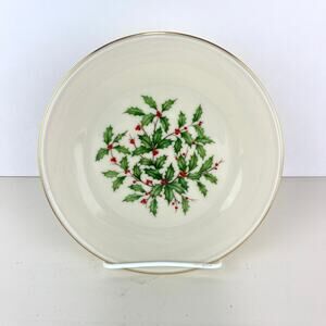 Lenox Special Holiday Holly Salad Plate Made in USA